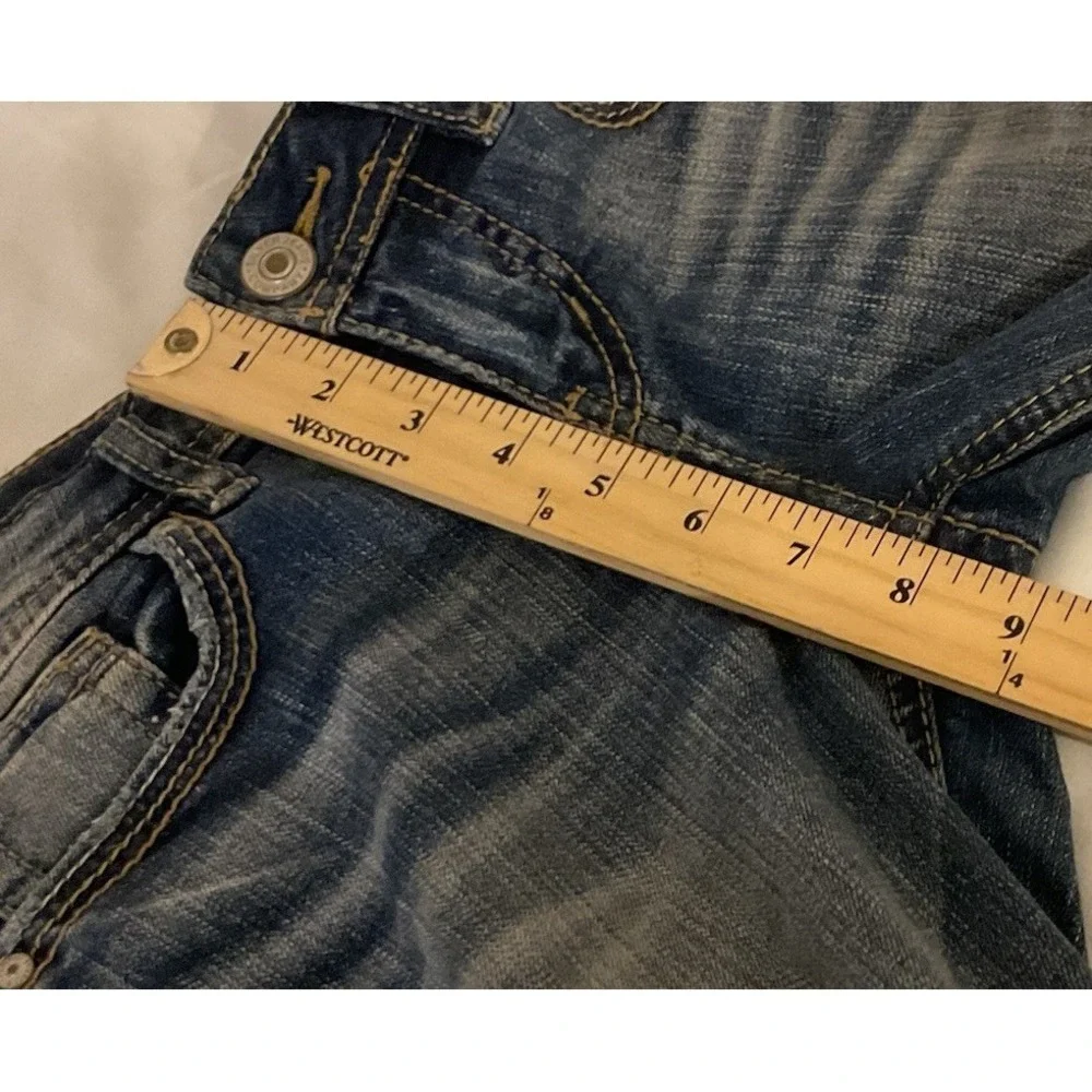 Y2K Silver Jeans AIKO MID FLARE Super Stretch Jeans Tag 25 x 32 (25x31) - Picture 12 of 14